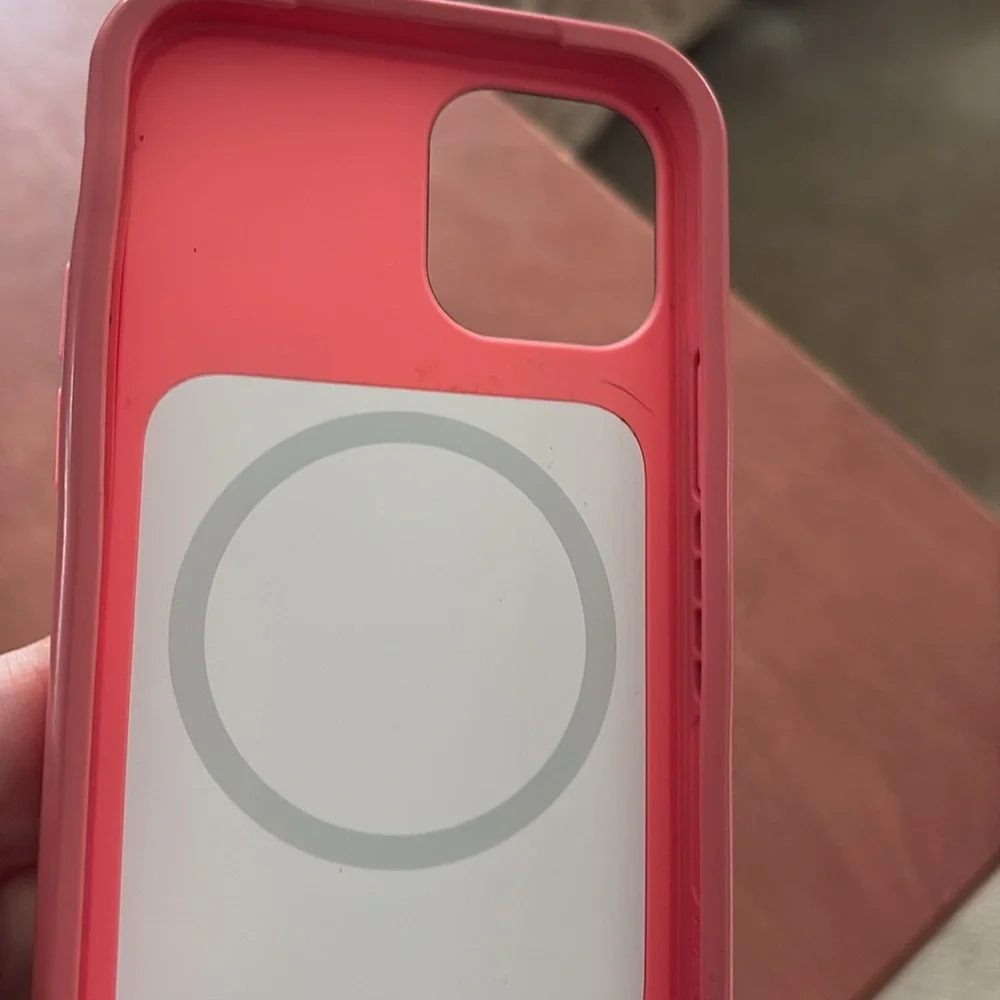 Otter box iPhone 12 pink good used condition